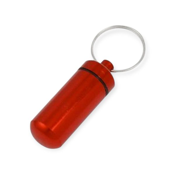 sleutelhanger voor pillen rood