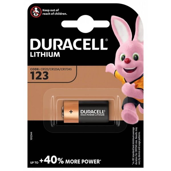 duracell ultra photo cr123a 3v