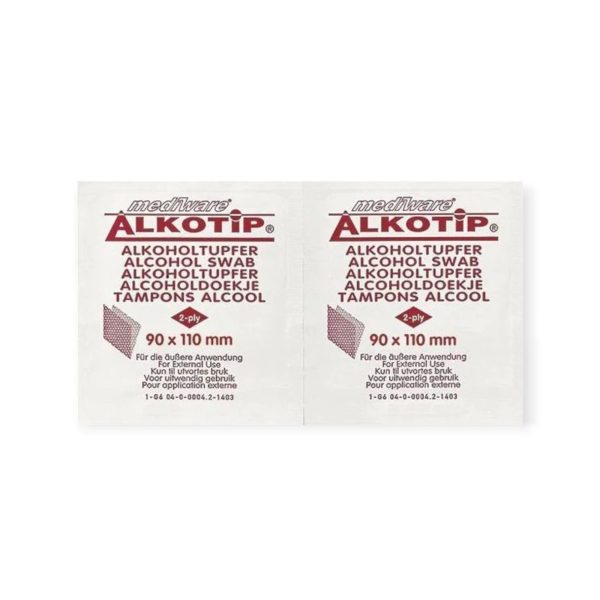 alkotip alcoholdoekjes 90x110mm