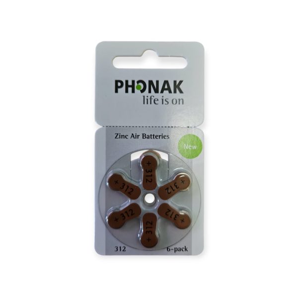 phonak p312 hoortoestel batterij