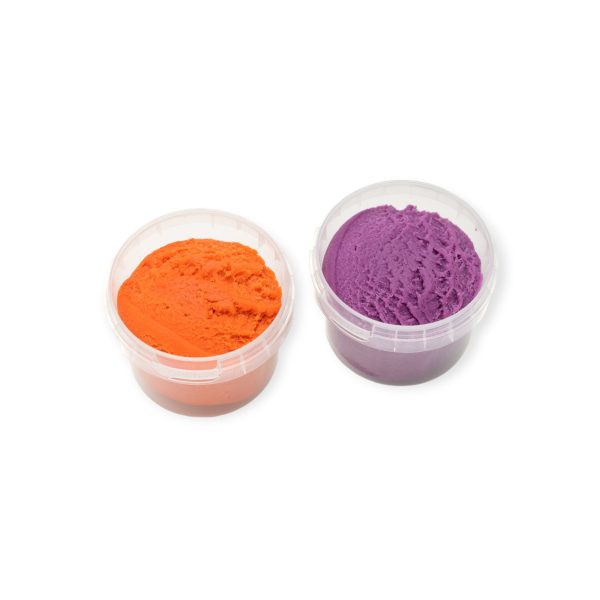 neogrün easy putty vegan – organische klei set voor kinderen in oranje en violet, milieuvriendelijk en veilig speelgoed