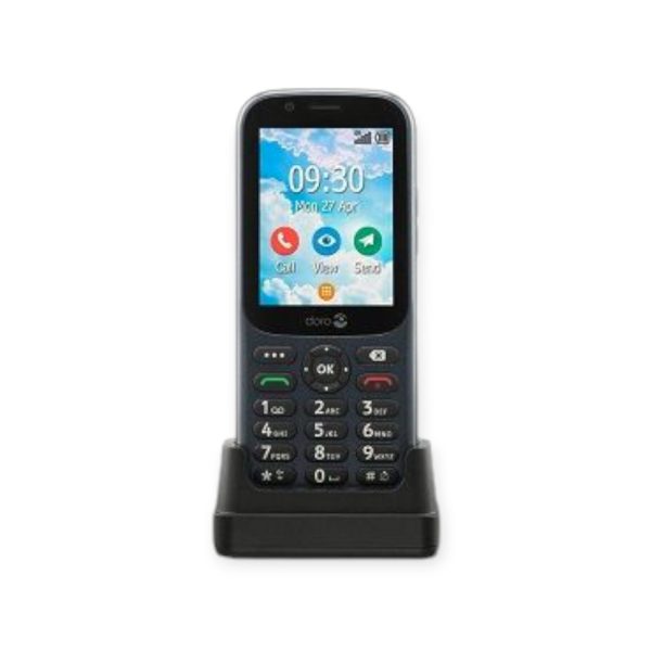 doro 730x 4g telefoon zwart