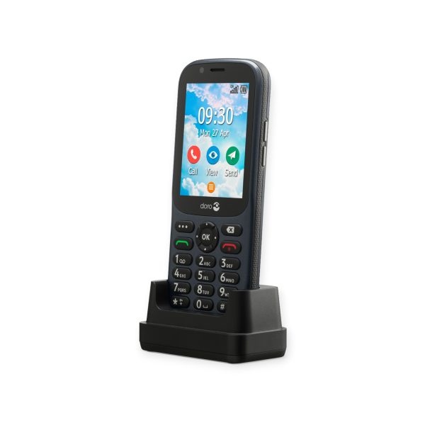 doro 730x 4g telefoon zwart